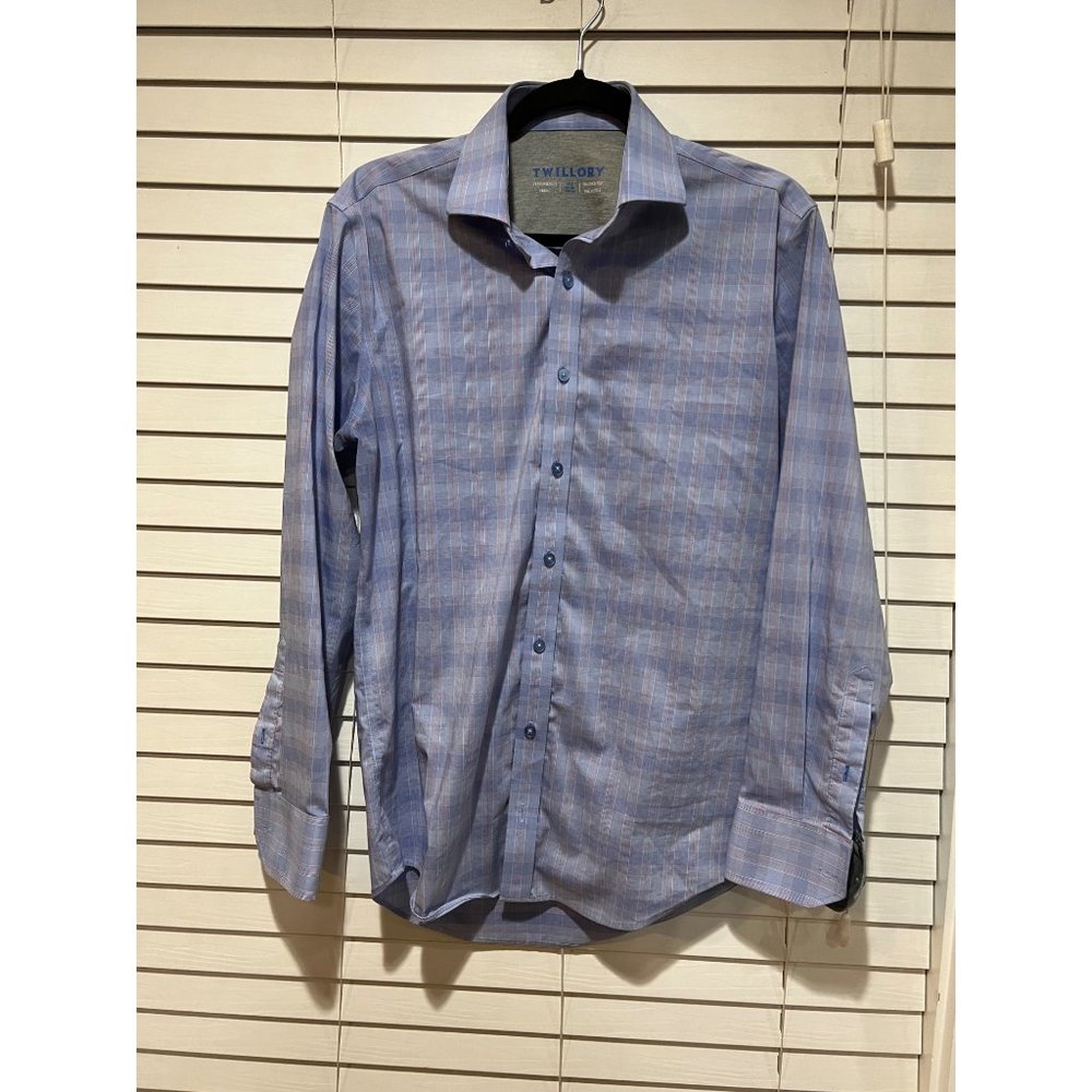 Twillory Performance Long Sleeve Button Up Shirt -‎ Size 15.5